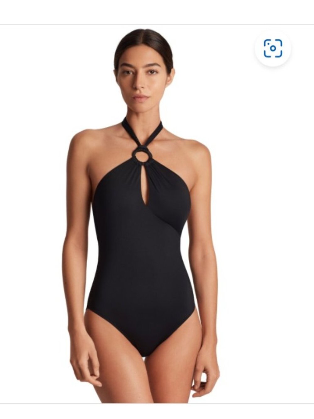 Lauren Ralph Lauren Women's Macrame-Ring High-Neck One-Piece Swimsuit - Black